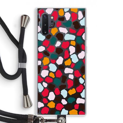Colored Giraffe: Samsung Galaxy Note 10 Plus Transparant Hoesje met koord
