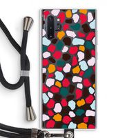 Colored Giraffe: Samsung Galaxy Note 10 Plus Transparant Hoesje met koord