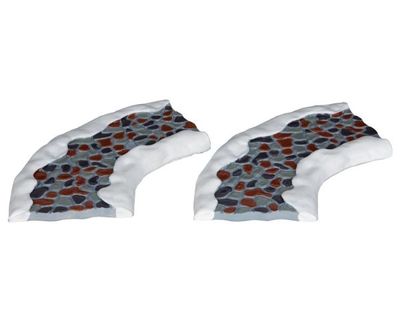 2pc stone road curved - Lemax