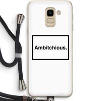Ambitchious: Samsung Galaxy J6 (2018) Transparant Hoesje met koord