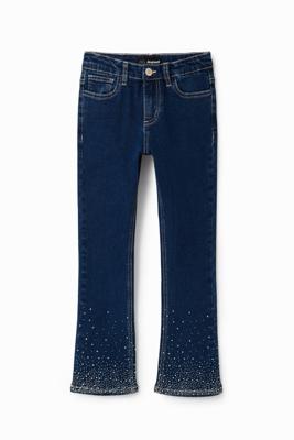 Flared jeans met stras - BLUE - 13/14