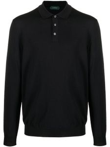 Zanone polo en laine vierge - Noir