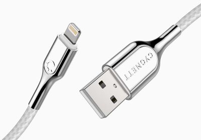 Cygnett Armoured Lightning to USB gevlochten oplaadkabel wit 2 meter Cygnett Armoured Lightning to USB gevlochten oplaadkabel wit 2 meter