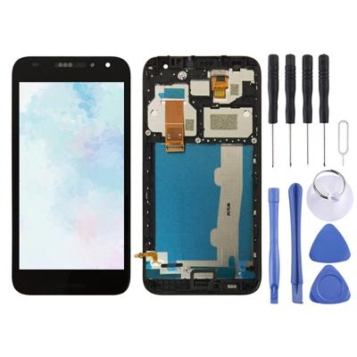 LCD-scherm en Digitizer met Frame voor Alcatel A3 5046 / 5046D / 5046 X / OT5046 (zwart)
