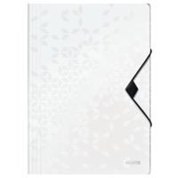 Elastomap Leitz WOW A4 3 kleppen PP wit | 10 stuks