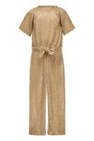 Like Flo Zomer jumpsuit meisjes Goud - plisse metallic - Bella