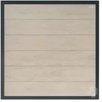 Elephant schutting forte houtcomposiet fsc/grijs 40x1800x1800mm bicolor grijs met antraciet aluminium kader