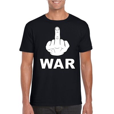 Fuck war t-shirt zwart voor heren