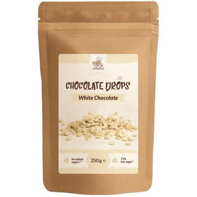 Lowcarbchef Mini Chocolade Druppels Wit (250 gr)