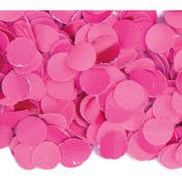 100 gram party confetti kleur fuchsia roze   -