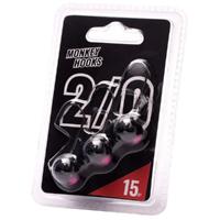 Monkey Lures Monkey Hooks Black 3st. 2/0 5 gr