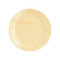 6x Duurzame, biologisch afbreekbare borden palmblad 23 cm - thumbnail