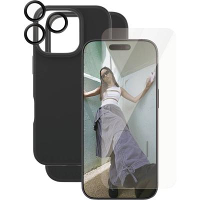 PanzerGlass CARE by ® Panzerglas 3-in-1 Protection Backcover Apple iPhone 16 Pro Zwart, Transparant Inductieve lading