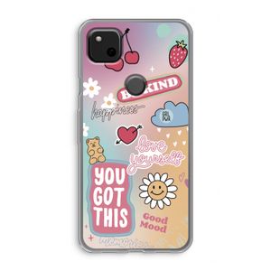 Positivity: Google Pixel 4a Transparant Hoesje