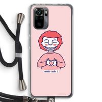 Hartje: Xiaomi Redmi Note 10 Pro Transparant Hoesje met koord