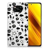 Silicone Back Case Xiaomi Poco X3 | Poco X3 Pro Silver Punk - thumbnail