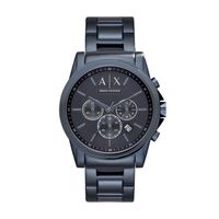 Horlogeband Armani Exchange AX2512 Staal Blauw 22mm