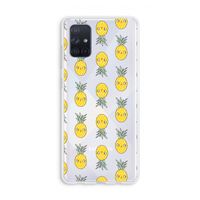 Ananas: Galaxy A71 Transparant Hoesje
