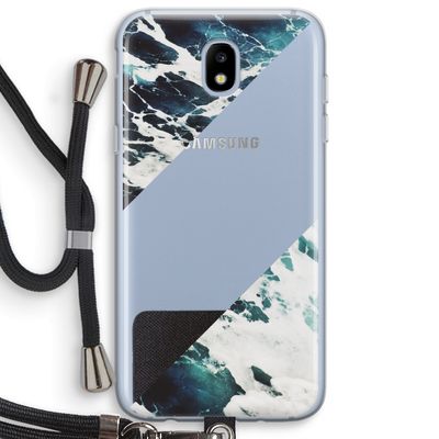 Golven: Samsung Galaxy J5 (2017) Transparant Hoesje met koord