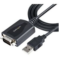 StarTech.com 1m USB Serial Converter Kabel, USB naar Serieel met COM Poort Retention, DB9 Male RS232 - thumbnail