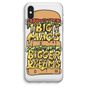 Big Macs Bigger Dreams: iPhone XS Max Transparant Hoesje