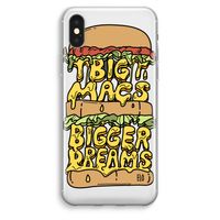 Big Macs Bigger Dreams: iPhone XS Max Transparant Hoesje