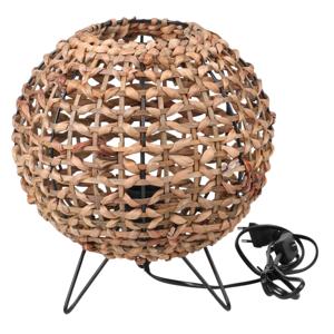 Tafellamp Bali - zeegras - rond/bol - 30 cm - Boho/Ibiza stijl - natuurlijk wonen