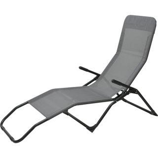 Siesta lounger donker grijs