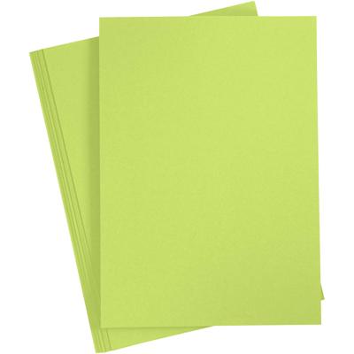 Creativ Company Gekleurd karton, a4, vel 210x297 mm, 180 gr, lichtgroen, 20 vel/ 1 doos