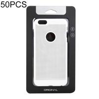 50 PCS hoge kwaliteit mobiele telefoon geval Kraft papier pakket Box voor iPhone (5 5 inch) formaat: 119 x 210 mm(Black)
