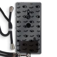 Eye pattern #2: Sony Xperia XZ2 Transparant Hoesje met koord