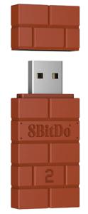 8BitDo USB Wireless Adapter 2 Brown draadloze adapter