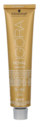 Schwarzkopf - Igora Absolutes Permanent Color Creme 5-50 Light Brown-Gold Natural 60 ml