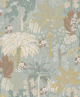 Dutch Wallcoverings Asperia - Louan - Groen/Goud