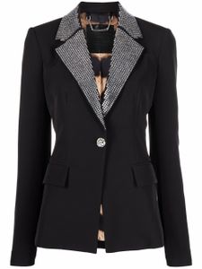 Philipp Plein blazer Cady à ornements en cristal - Noir