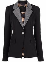 Philipp Plein blazer Cady à ornements en cristal - Noir