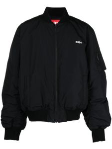 032c veste bomber à logo imprimé - Noir