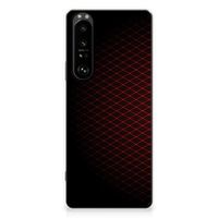 Sony Xperia 1 III TPU bumper Geruit Rood