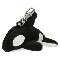 Pluche orka knuffel sleutelhanger 6 cm   - - thumbnail
