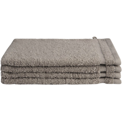 Byrklund Washandjes 16x21 cm Taupe - 4 stuks Byrklund Washandjes 16x21 cm Taupe - 4 stuks