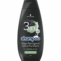 Schwarzkopf Shampoo Men 3in1 Charcoal - 400ml