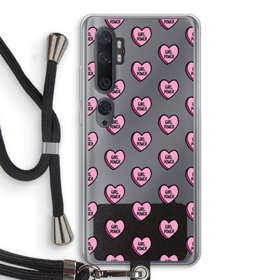 GIRL POWER: Xiaomi Mi Note 10 Transparant Hoesje met koord