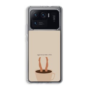 Aggressively drinks coffee: Xiaomi Mi 11 Ultra Transparant Hoesje