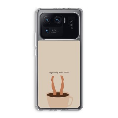 Aggressively drinks coffee: Xiaomi Mi 11 Ultra Transparant Hoesje
