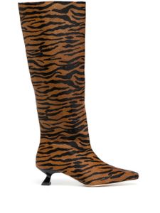 Rejina Pyo bottes Pillar 40 mm en cuir - Marron