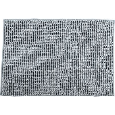 MSV Badkamerkleedje/badmat tapijt - voor op de vloer - lichtgrijs - 50 x 80 cm
