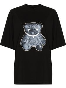 We11done t-shirt Pearl Necklace Teddy - Noir