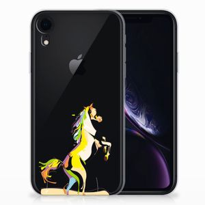 Apple iPhone Xr Telefoonhoesje met Naam Horse Color