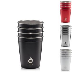 RVS Beker Party Cups Set van Vier 296 of 473 ml - 296 ml