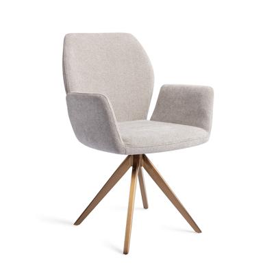 Jesper Home Eetkamerstoel 'Misaki' Turn Rose, kleur Pretty Plaster